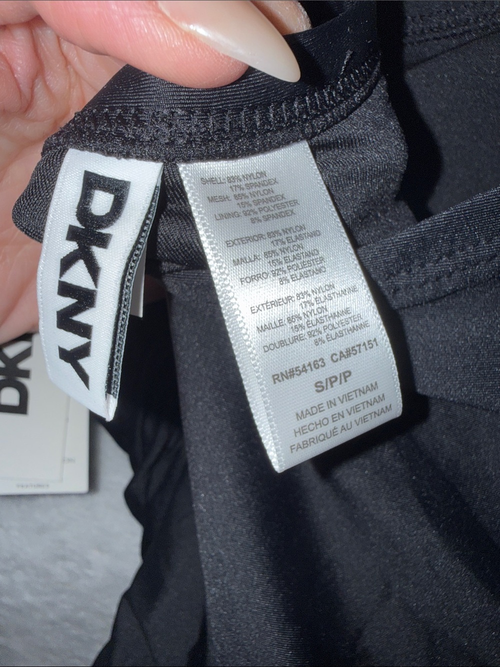 Dkny Black Strapless One-Piece Swimsuit - Picture 3 of 10